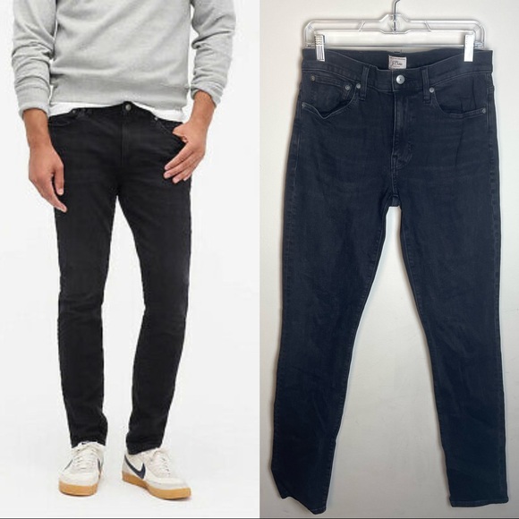 J. Crew Black Basic Skinny Jeans W31 L34 - Picture 1 of 12